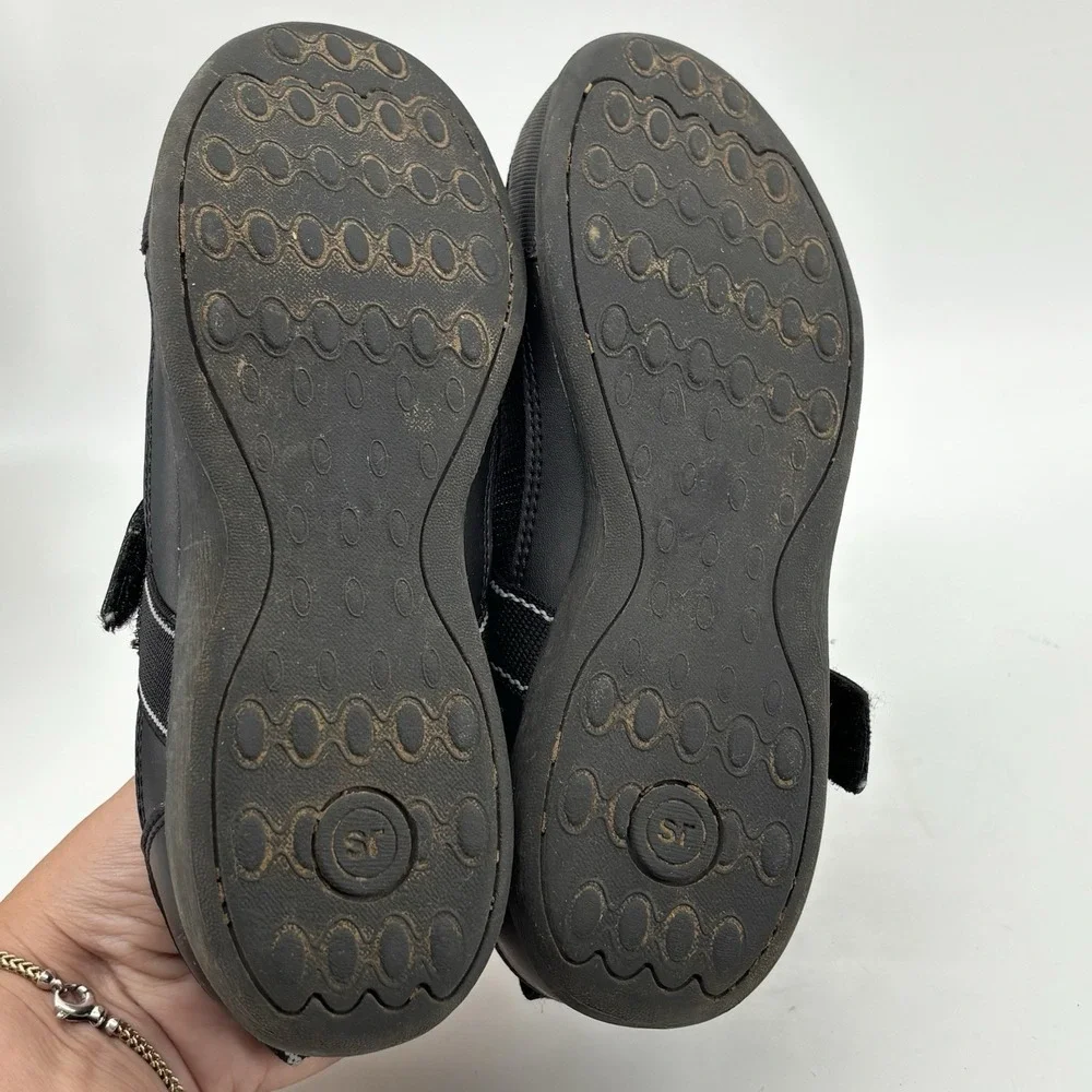 Stride Rite Made 2 Play Tilly Black & Silver‎ Casual Mary Jane Shoes Size 6 Kids